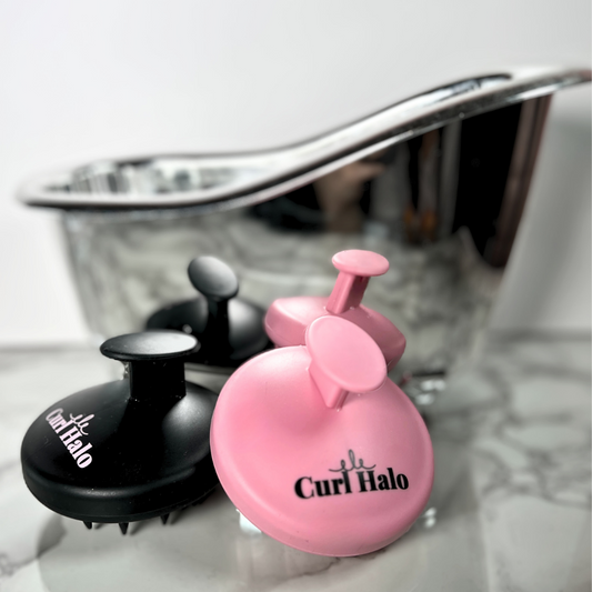 Curl Halo | Flexi Scalp Brush | For Gentle Exfoliation and Hair Growth