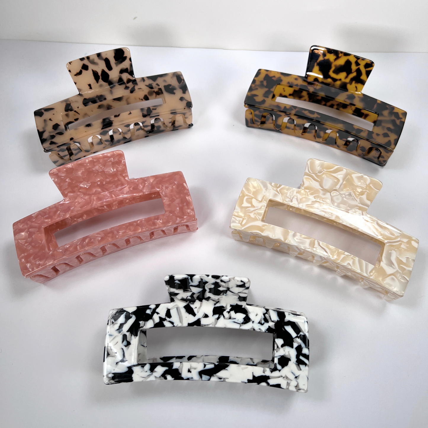 Curl Halo | Extra Large Jumbo Square Hair Claw Clips