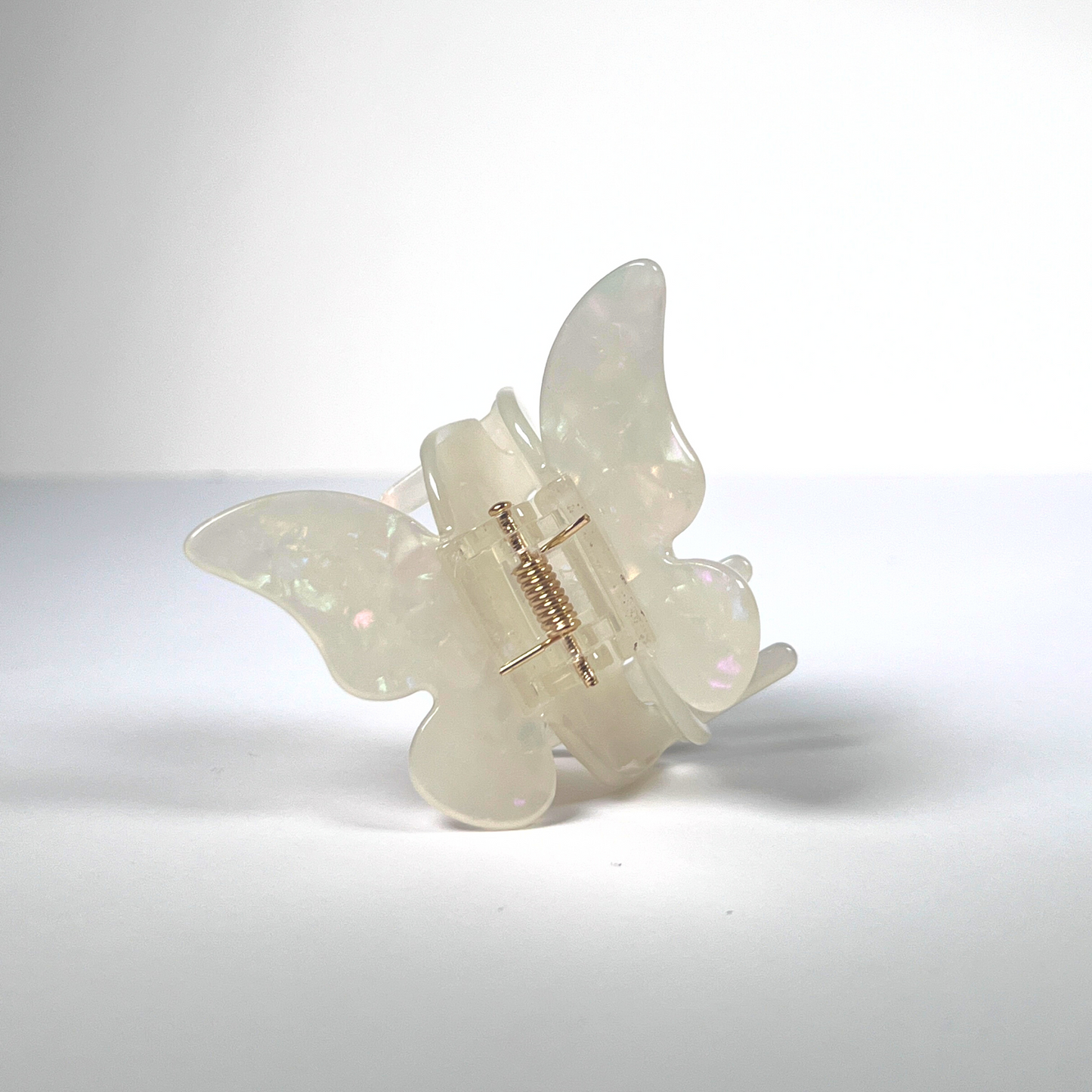 Multi-coloured Unique Marble Butterfly Claw Clip