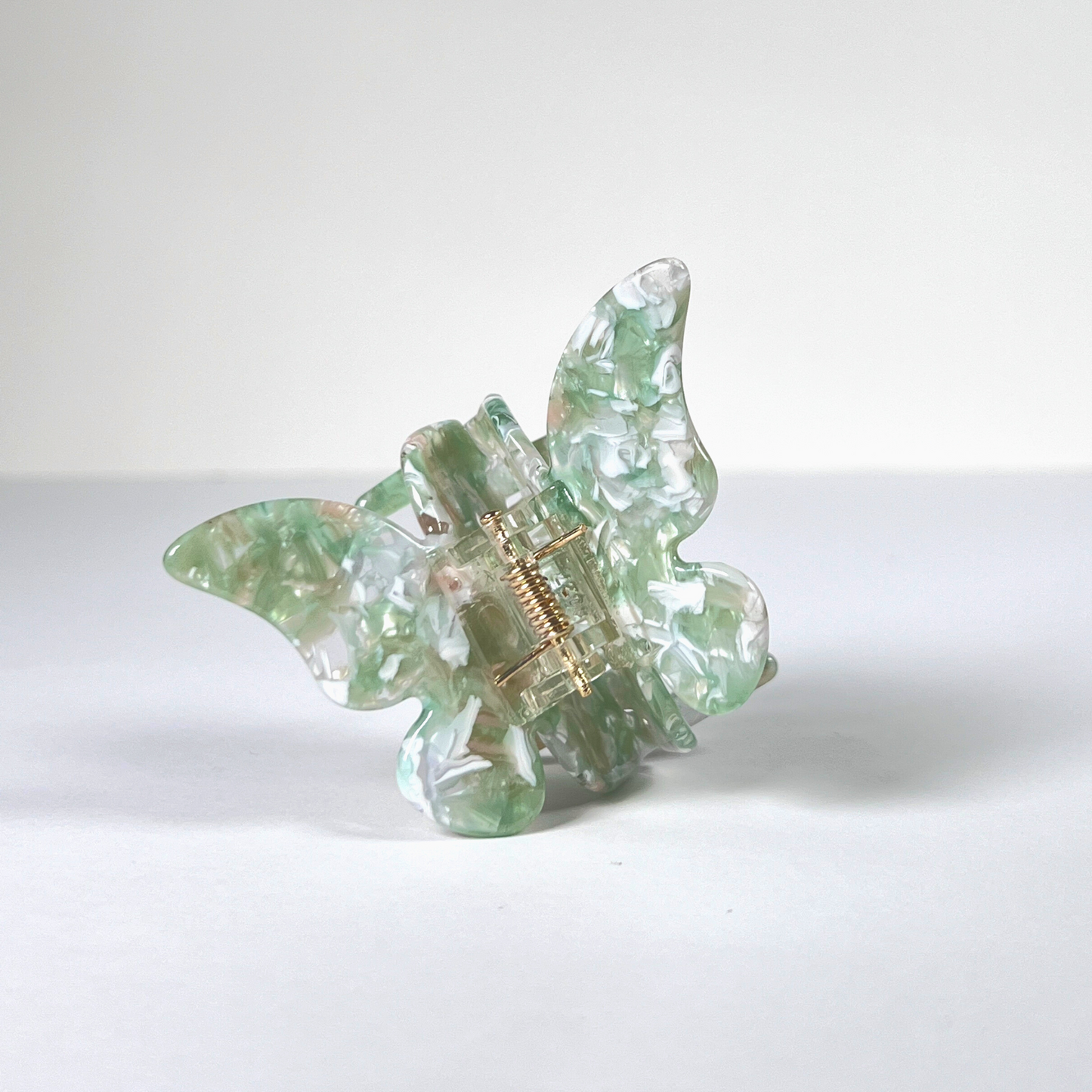 Multi-coloured Unique Marble Butterfly Claw Clip