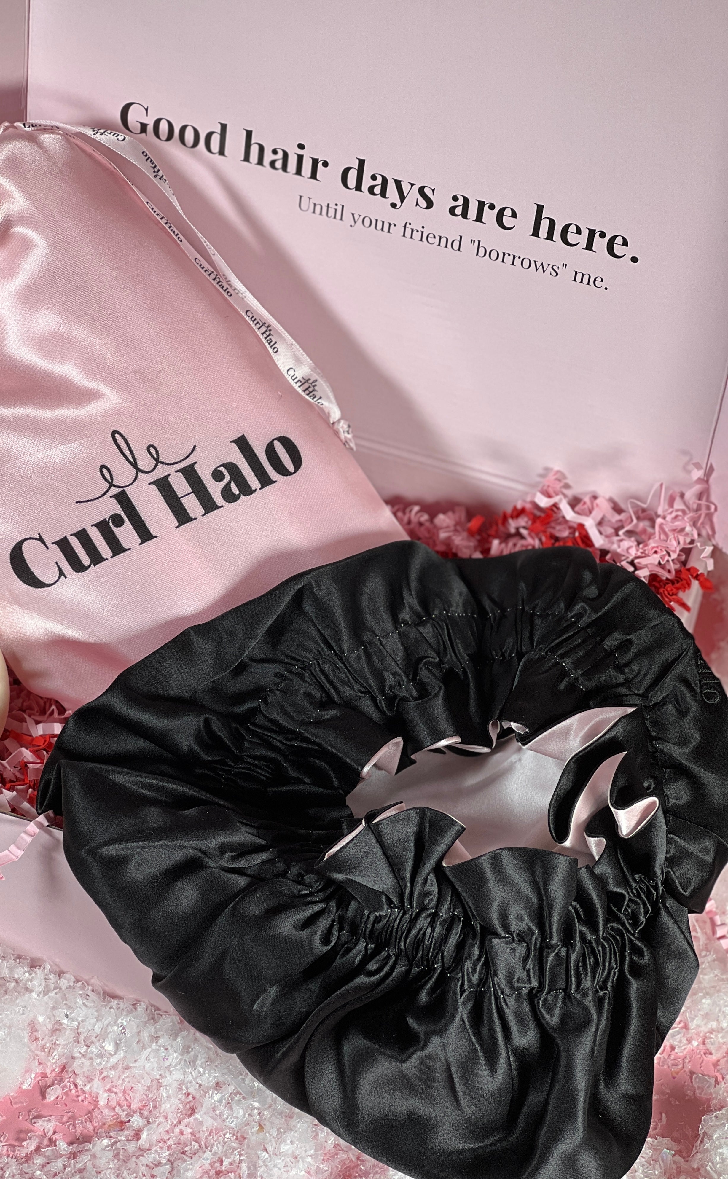 Curl Halo Heatless Curler and bonnet Comfortable sleep set