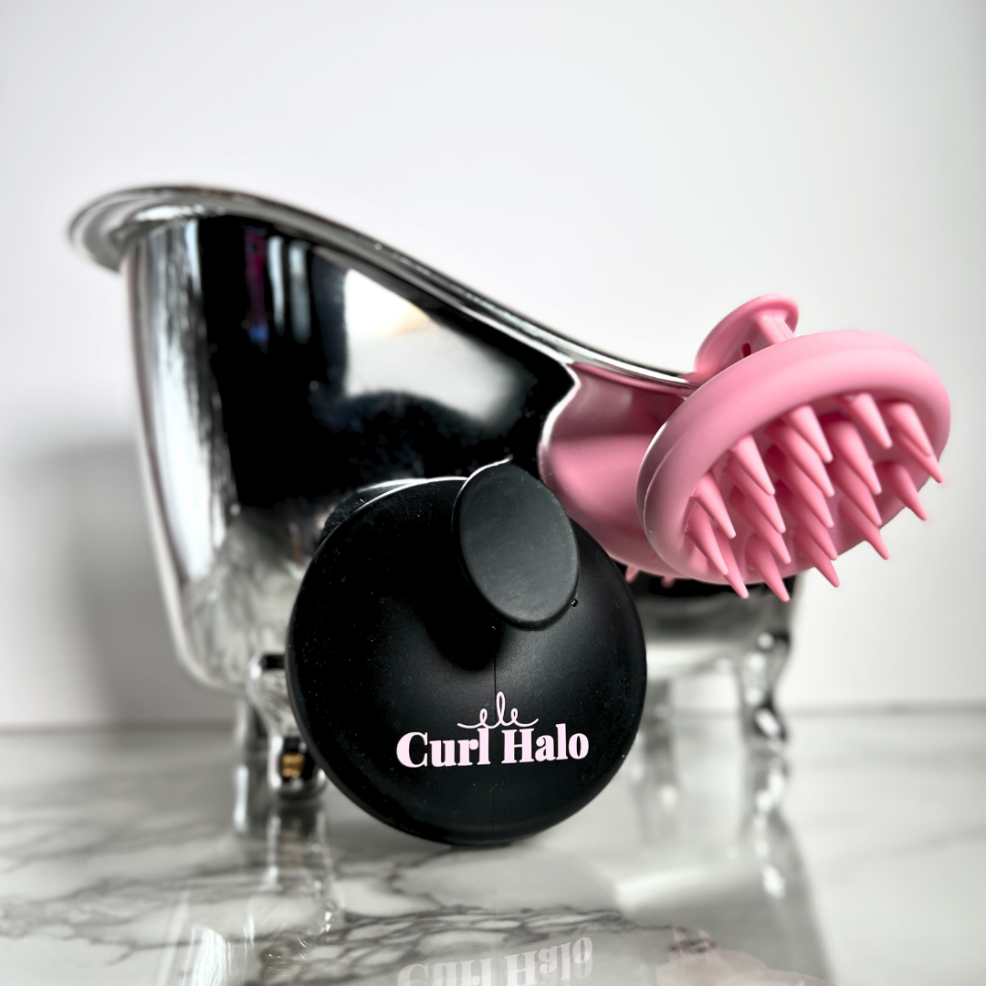 Curl Halo | Flexi Scalp Brush | For Gentle Exfoliation and Hair Growth