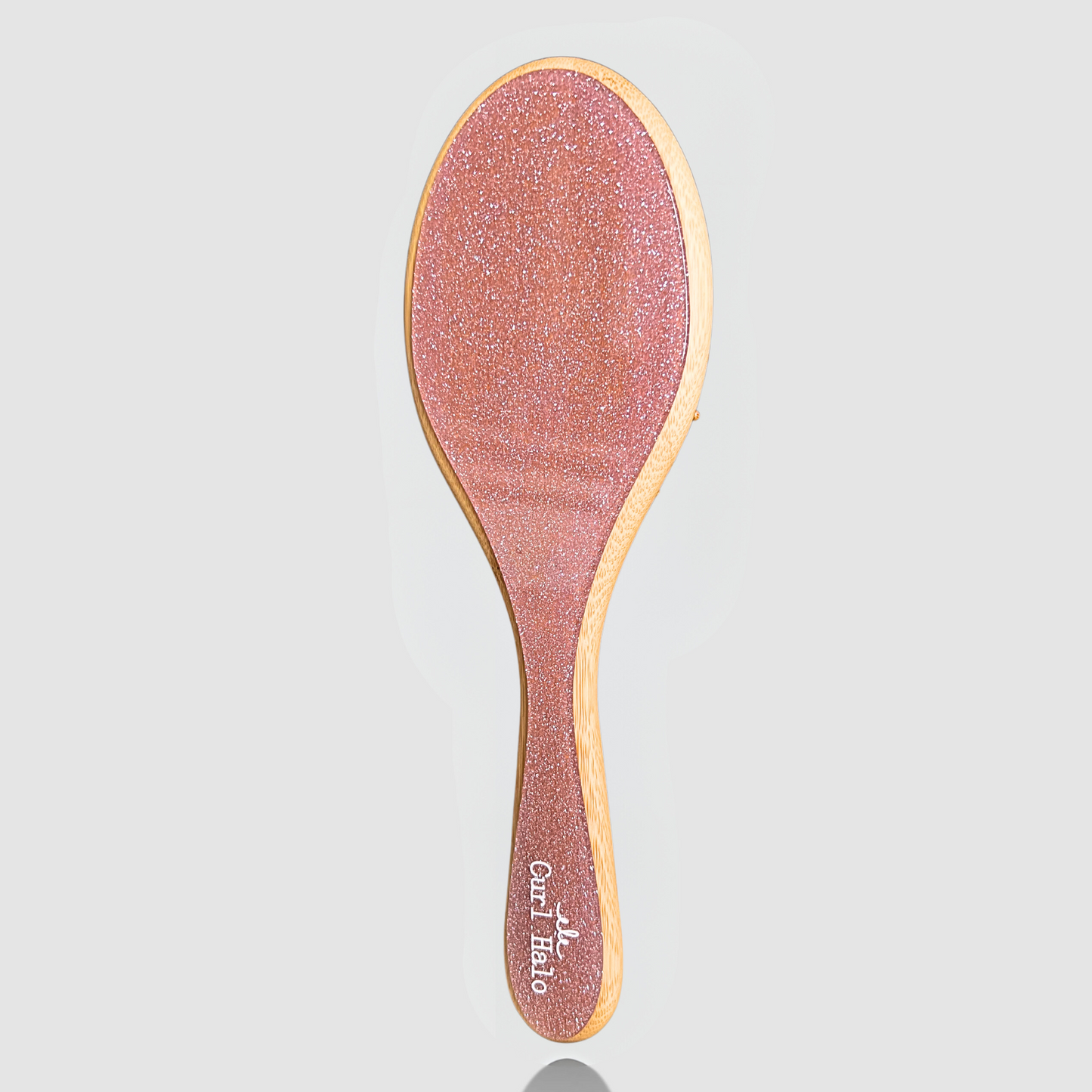 Bamboo Hair Brush | Pink Glitter Brush