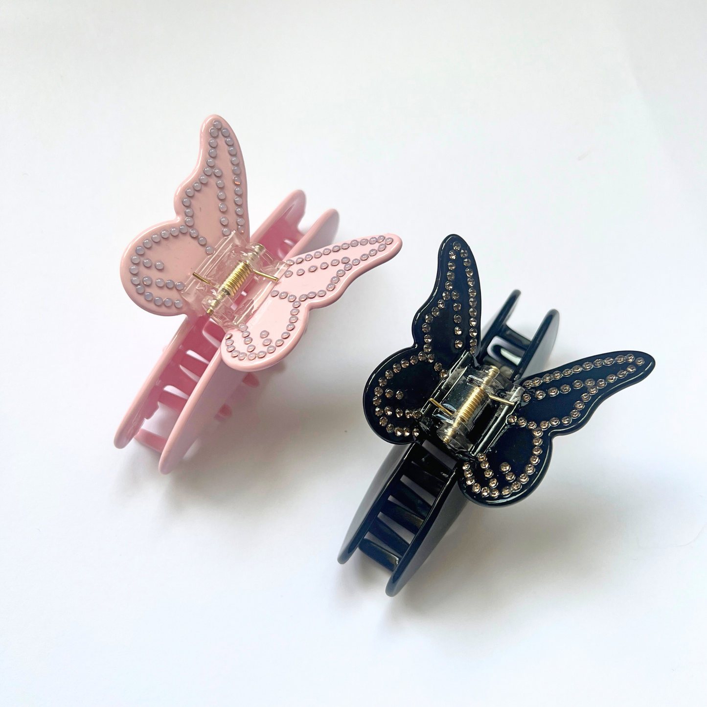 Wings of a Butterfly Diamante Claw Clips | Rhinestone Butterfly Claw Clip Set