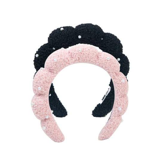 Teddy Pearl Cloud Headband | Luxury Skincare Headband