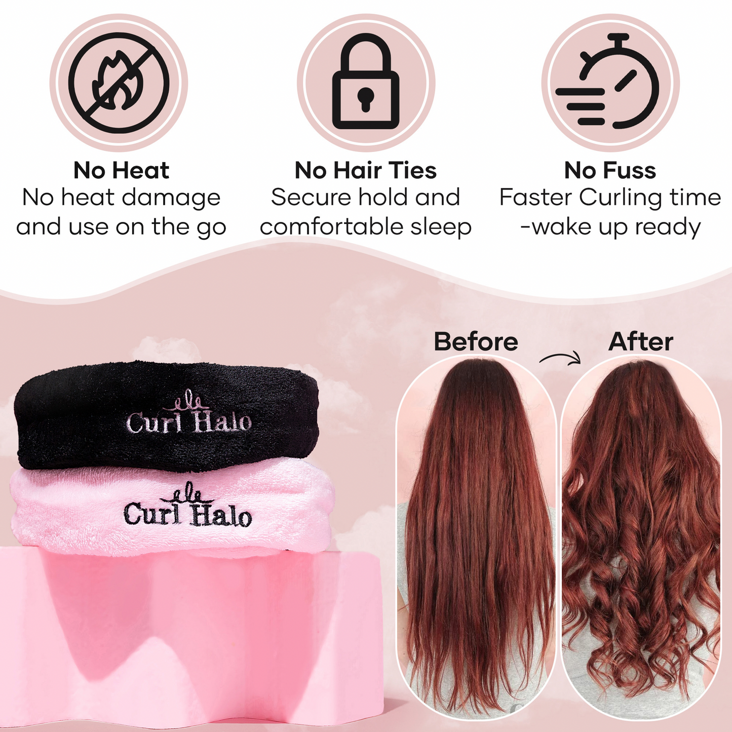 Curl Halo | The Ultimate Heatless Curler | Heatless Hair Overnight