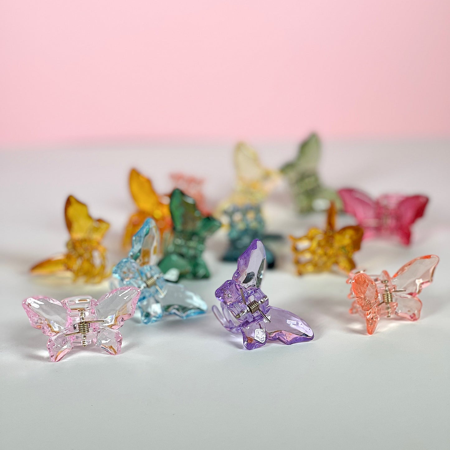 Crystal Mini Butterfly Hair Clips (12 Pack) – curlhalo